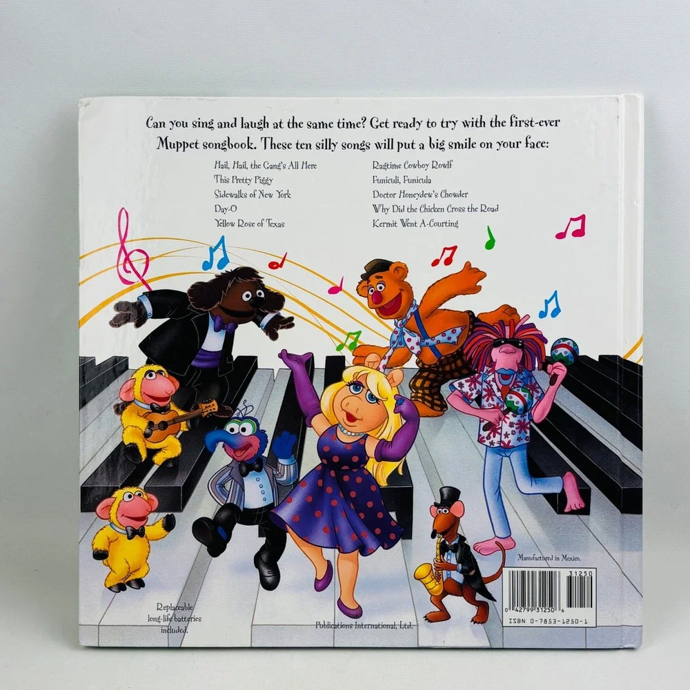 Vtg The Muppets A Very Silly Songbook Play-a-Song 1995 Music Jim Henson Kermit
